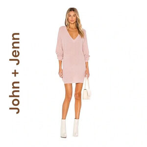 John‎ + Jenn 2 NWT  long sleeve sweater dress. Pink XS.